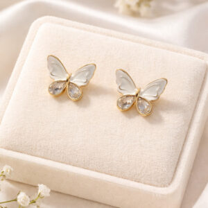Butterfly Design Stud Earrings For Women and Girls