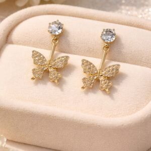 Butterfly Design Drop Earrings For Women and Girls