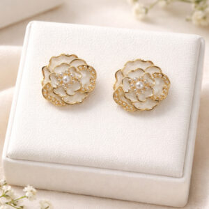 Flower Stud Earrings For Women and Girls
