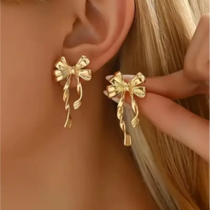 Koren Golden Stud Earrings For Women & Girls