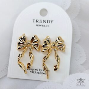 Koren Golden Stud Earrings For Women & Girls