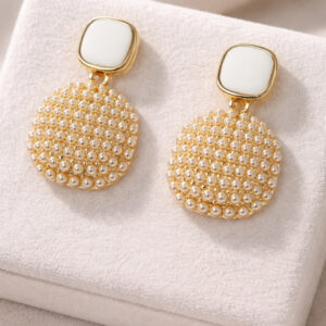 Pearl Work Drop Earrings For Women and Girls