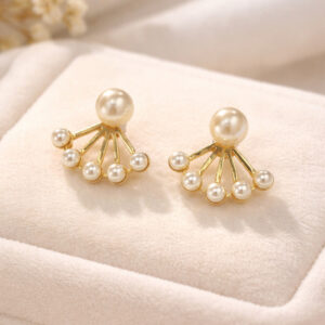 Pearl Cluster Stud Earring For Women and Girls