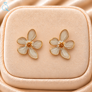 Flower Stud Earrings For Women and Girls