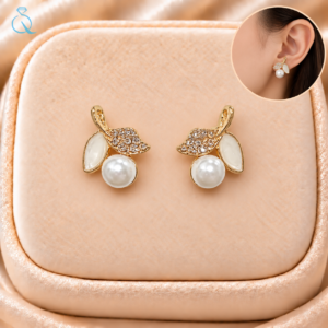 Leaf Stud For Women and Girls