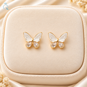 Butterfly Design Stud Earrings For Women and Girls