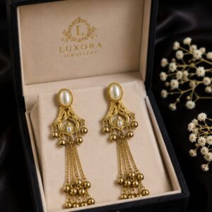 Kashmiri Gold Plated Earrings For Women and Girls