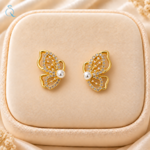 Butterfly Stud Earrings For Women and Girls