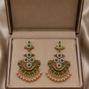 Traditional Feather Design Earrings For Women and Girls