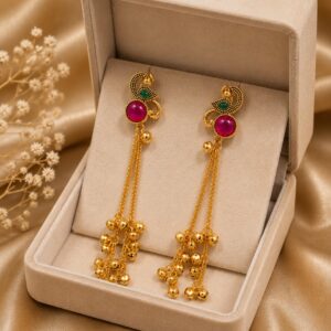 Kashmiri Gold Plated Earrings For Women and Girls