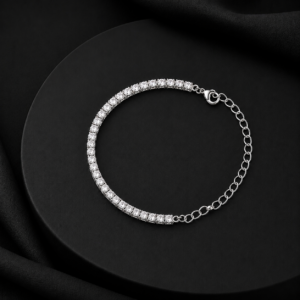 Silver Diamond Bracelet For Women and Girls