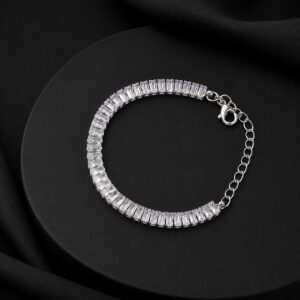 Silver Diamond Bracelet For Women and Girls