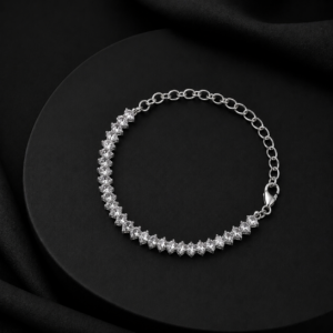 Silver Diamond Bracelet For Women and Girls