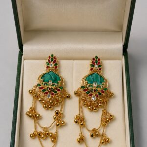 Gold-Plated Ethnic Earrings For Women and Girls