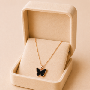 Rose gold-plated Butterfly pendant design Necklace For Women And Girls
