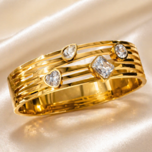 Gold-Tone Kada Bracelet For Women and Girls