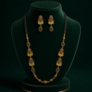 Traditional Gold Plated Mangalsutra Set for Women.