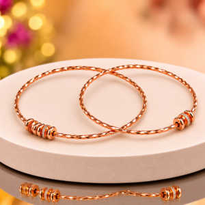 Rose-Plated Openable Kada Bangles For Women & Girls