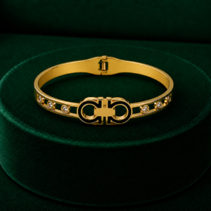 Gold-Plated Luxury Designer Kada Bracelet for Women & Girls