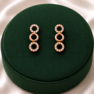 Golden Stud Earrings For Women and Girls