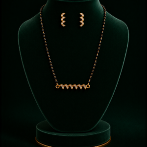 Gold-Plated Daily Wear Black Chain Mangalsutra for Women & Girls.