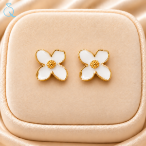 Anti-Tarnish Stud Earrings For Women and Girls