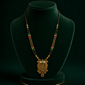 Traditional Gold Plated Mangalsutra Set for Women.