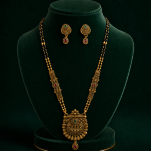 Traditional Gold Plated Mangalsutra Set for Women.