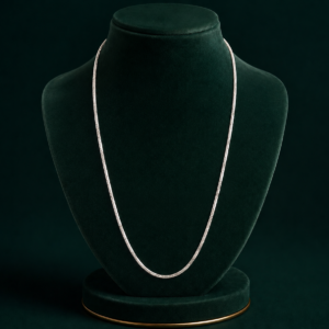 Silver-Tone Snake Chain Necklace for Women & Men