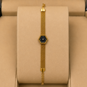 Women's Gold-Toned Bracelet Watch For Women and Girls.