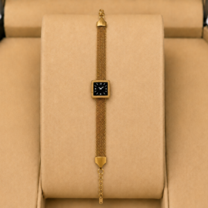 Women's Gold-Toned Bracelet Watch For Women and Girls.