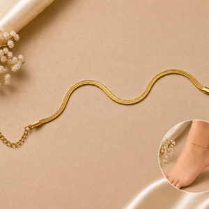Gold-Plated Chain Anklet for Women & Girls