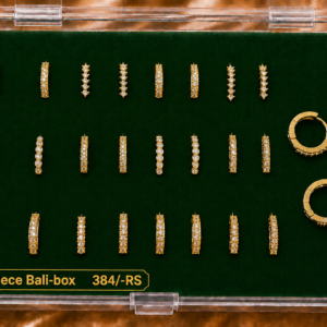 24 Piece Small Bali for Women & Girls
