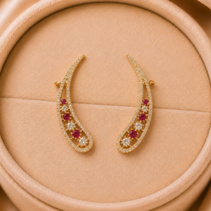 C.Z.Stone Climber Earrings for Women and girls