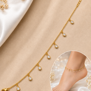 Gold-Tone Anklet for Women & Girls