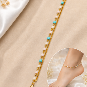 Multicolor Gold-Tone  Anklet for Women & Girls
