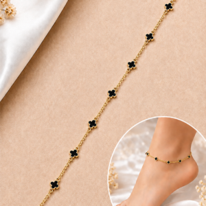 Black Gold-Tone  Anklet for Women & Girls