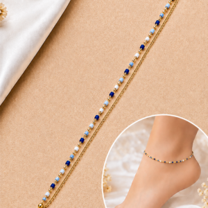 Multicolor Gold-Tone  Anklet for Women & Girls
