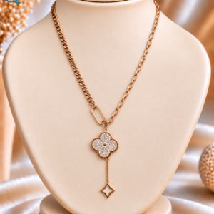 Daily Wear Clover Necklace For Women and Girls