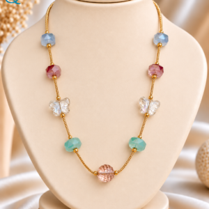 Multicolor Beaded Necklace for Women & Girls