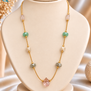 Multicolor Beaded Necklace for Women & Girls