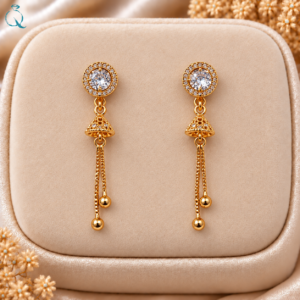 Golden Drop Earrings for Women & Girls