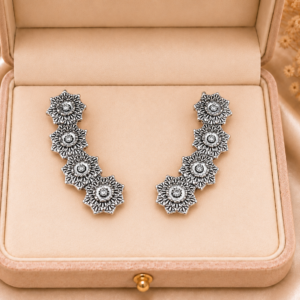 Silver Climber Earrings for Women and girls