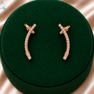 C.Z.Stone Climber Earrings for Women and girls