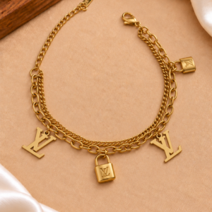 Gold-Tone Chain Bracelet For Women and Girls