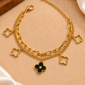 Gold-Tone Chain Bracelet For Women and Girls