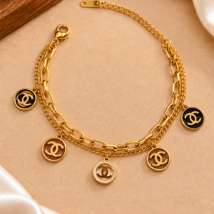 Gold-Tone Chain Bracelet For Women and Girls
