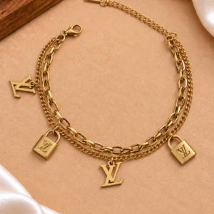 Gold-Tone Chain Bracelet For Women and Girls