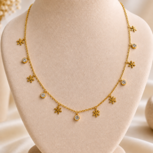 Gold-tone Necklace For Women and Girls