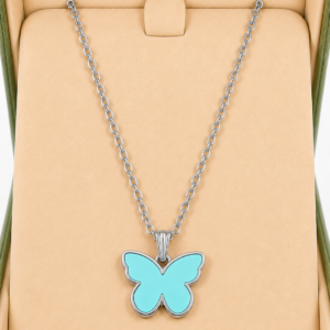 Butterfly Pendant Necklace for Women & Girls